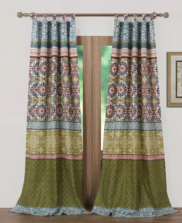 Greenland Home Fashions Shangri-La Window Panel Pair - Mycitystee