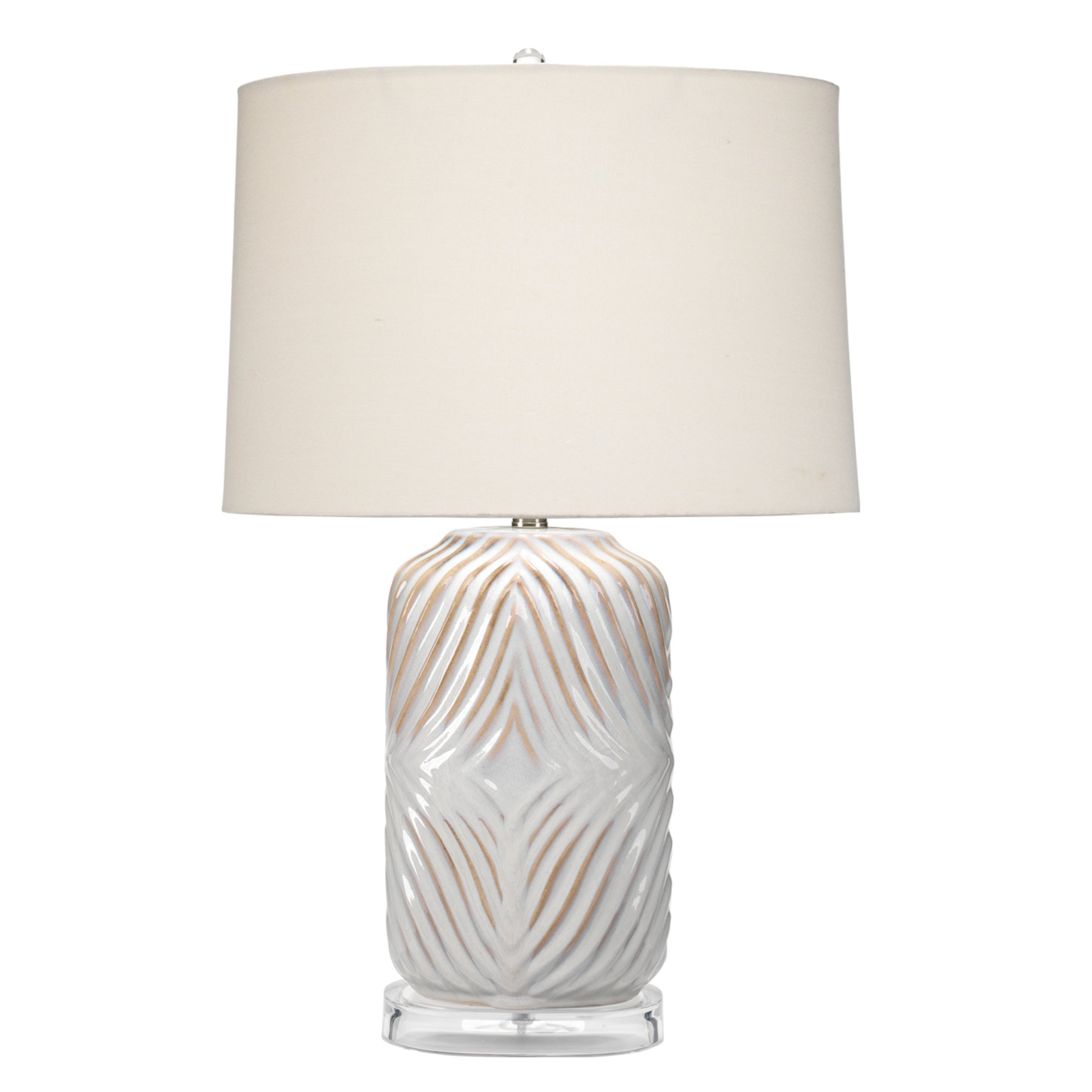 Alden Décor Ellya Ceramic Table Lamp， White - Mycitystee