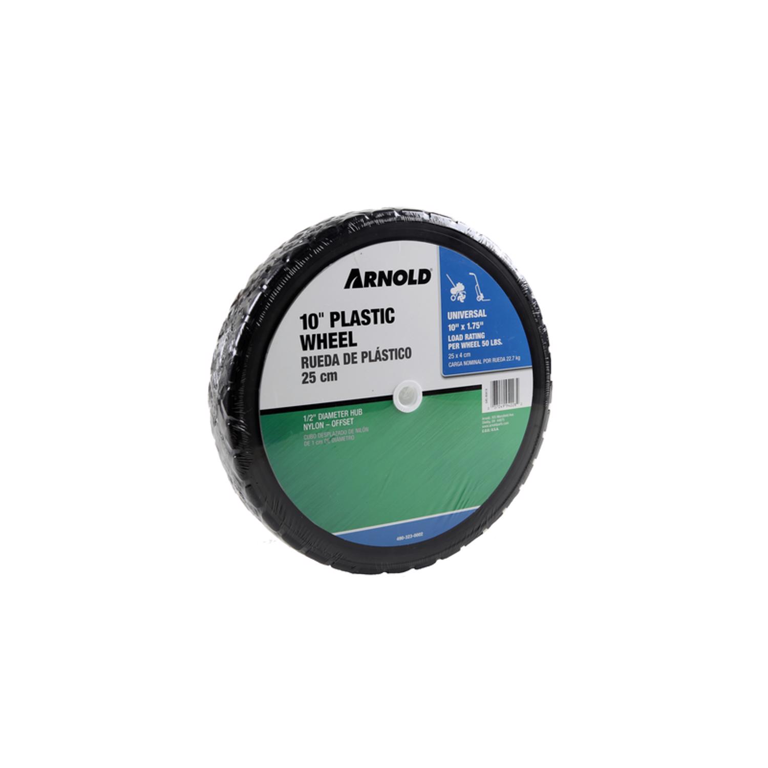 Arnold 1.75 in. W X 10 in. D Plastic Lawn Mower Replacement Wheel 80 lb - Mycitystee