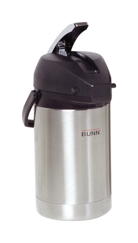 BUNN Black/Silver Stainless Steel Airpot - Mycitystee
