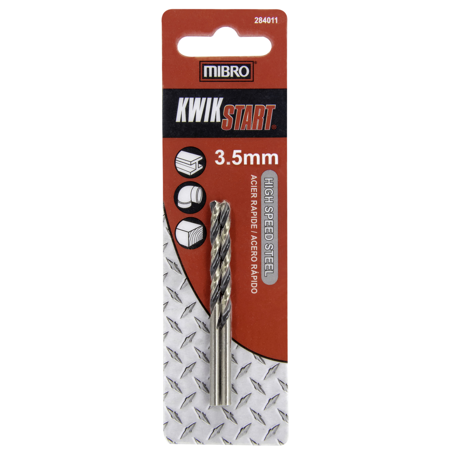 MIBRO 3.5 mm X 2-7/8 in. L High Speed Steel Metric Drill Bit Set 2 pc - Mycitystee