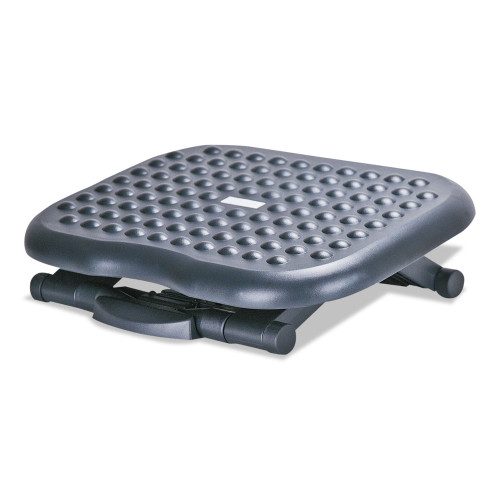 Alera Relaxing Adjustable Footrest， 13.75w x 17.75d x 4.5 to 6.75h， Black (FS212) - Mycitystee