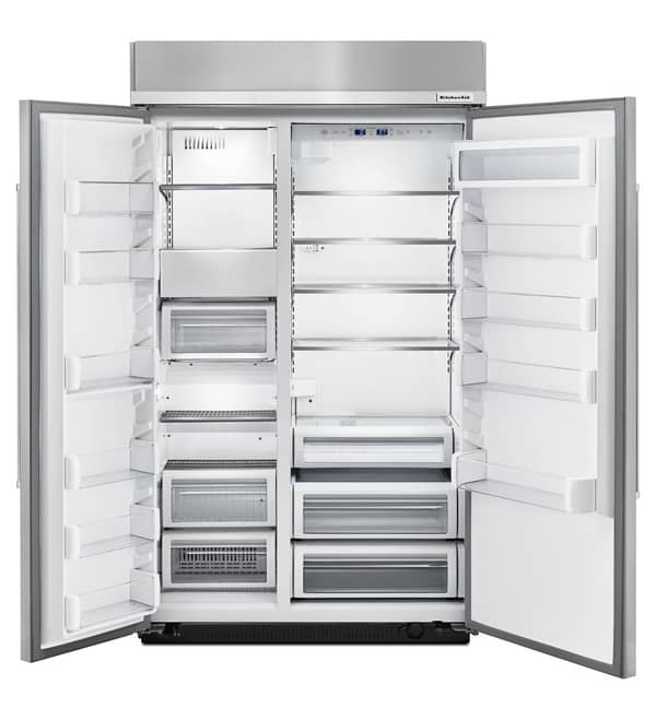 KitchenAid 30 Cu. Ft. PrintShield Stainless Steel Built-In Side-By-Side Refrigerator - Mycitystee