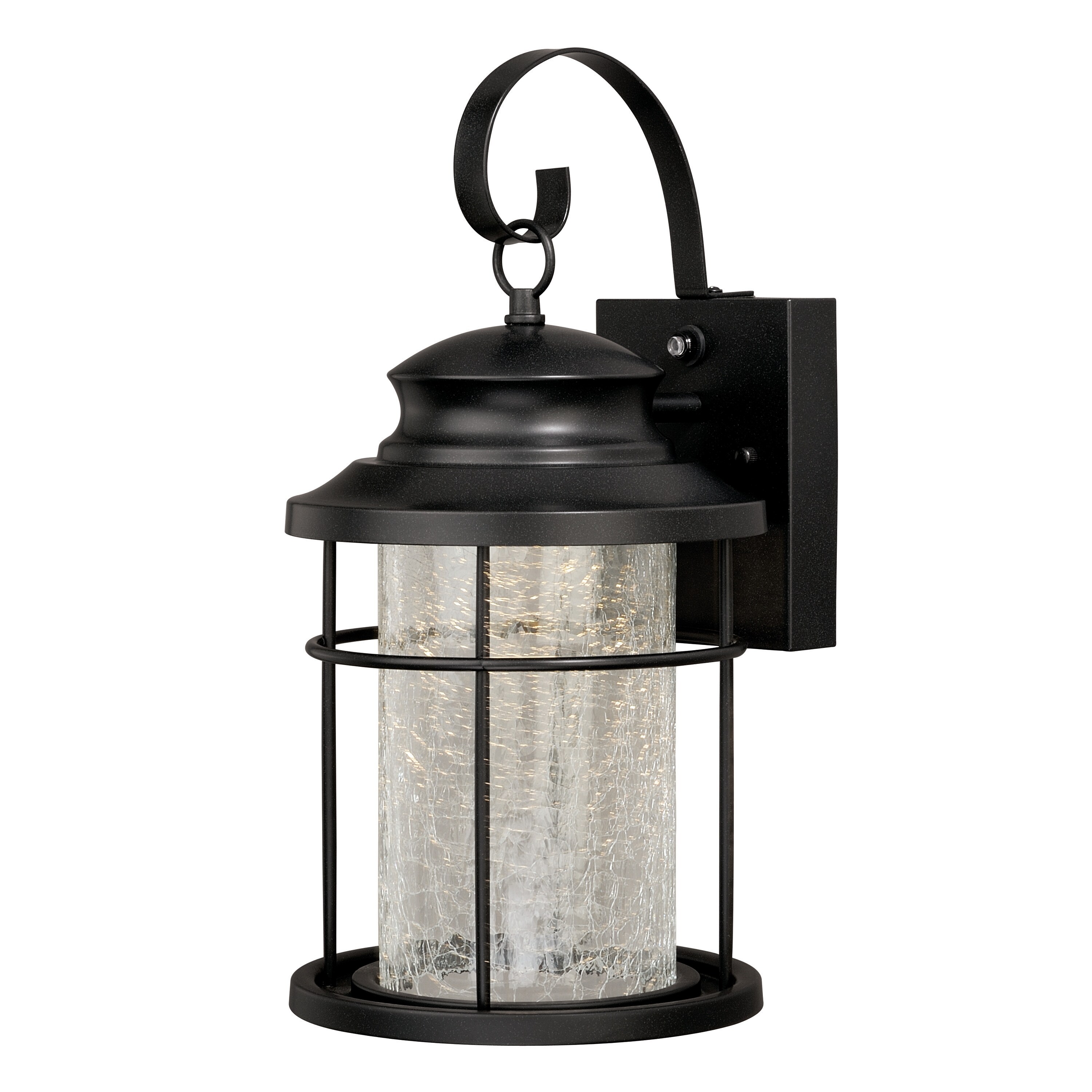 Melbourne 1 Light LED Dusk to Dawn Bronze Coastal Outdoor Wall Lantern Clear Glass - 8-in W x 15.75-in H x 9.25-in D - Mycitystee