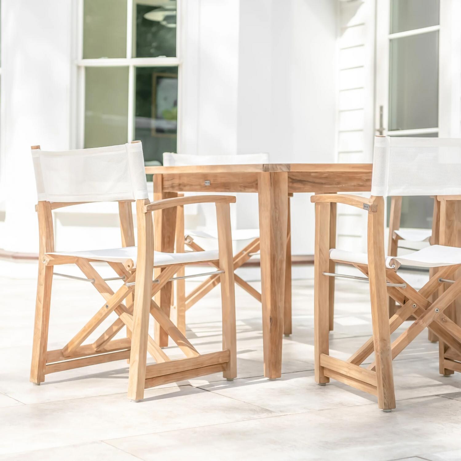 Signature Sabine Landing 5 Piece Teak Patio Dining Set - Mycitystee