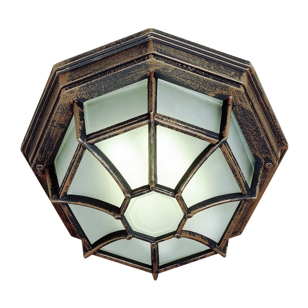 Benkert Frosted 1-light Flushmount Lantern - Mycitystee