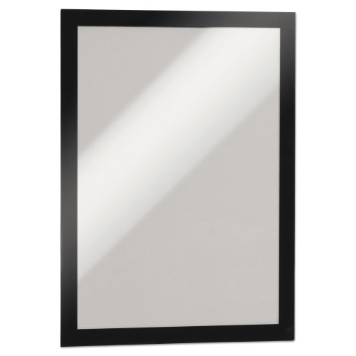 Durable DURAFRAME Sign Holder， 8.5 x 11， Black Frame， 2/Pack (476801) - Mycitystee