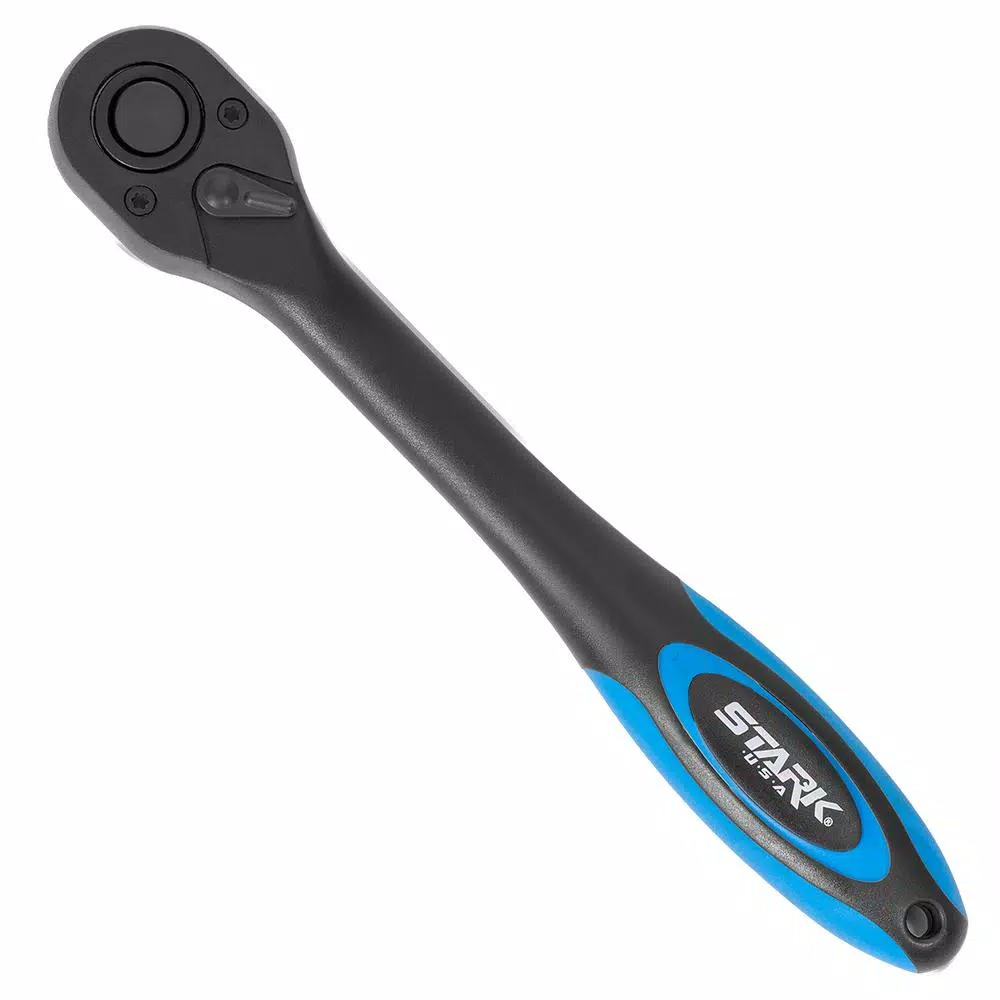 Stark 1/2 in. Drive 72-Tooth Quick Release Composite Ratchet Socket Wrench in Blue/Black and#8211; XDC Depot - Mycitystee
