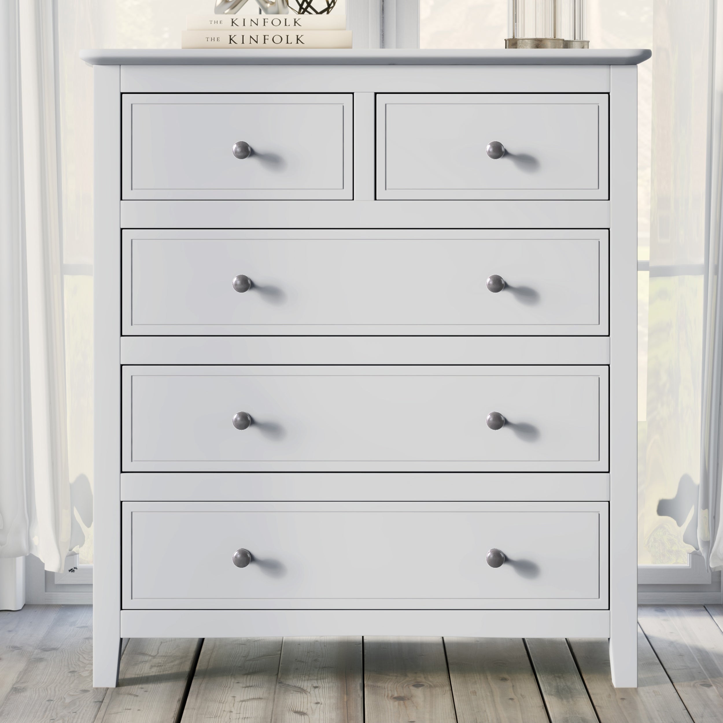 5 Drawers Solid Wood Chest for Bedroom - - 35890819 - Mycitystee