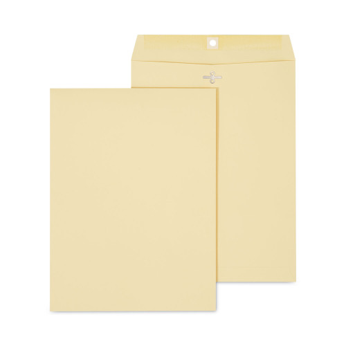 Universal Kraft Clasp Envelope， #10 1/2， Square Flap， Clasp/Gummed Closure， 9 x 12， Brown Kraft， 100/Box (41907) - Mycitystee