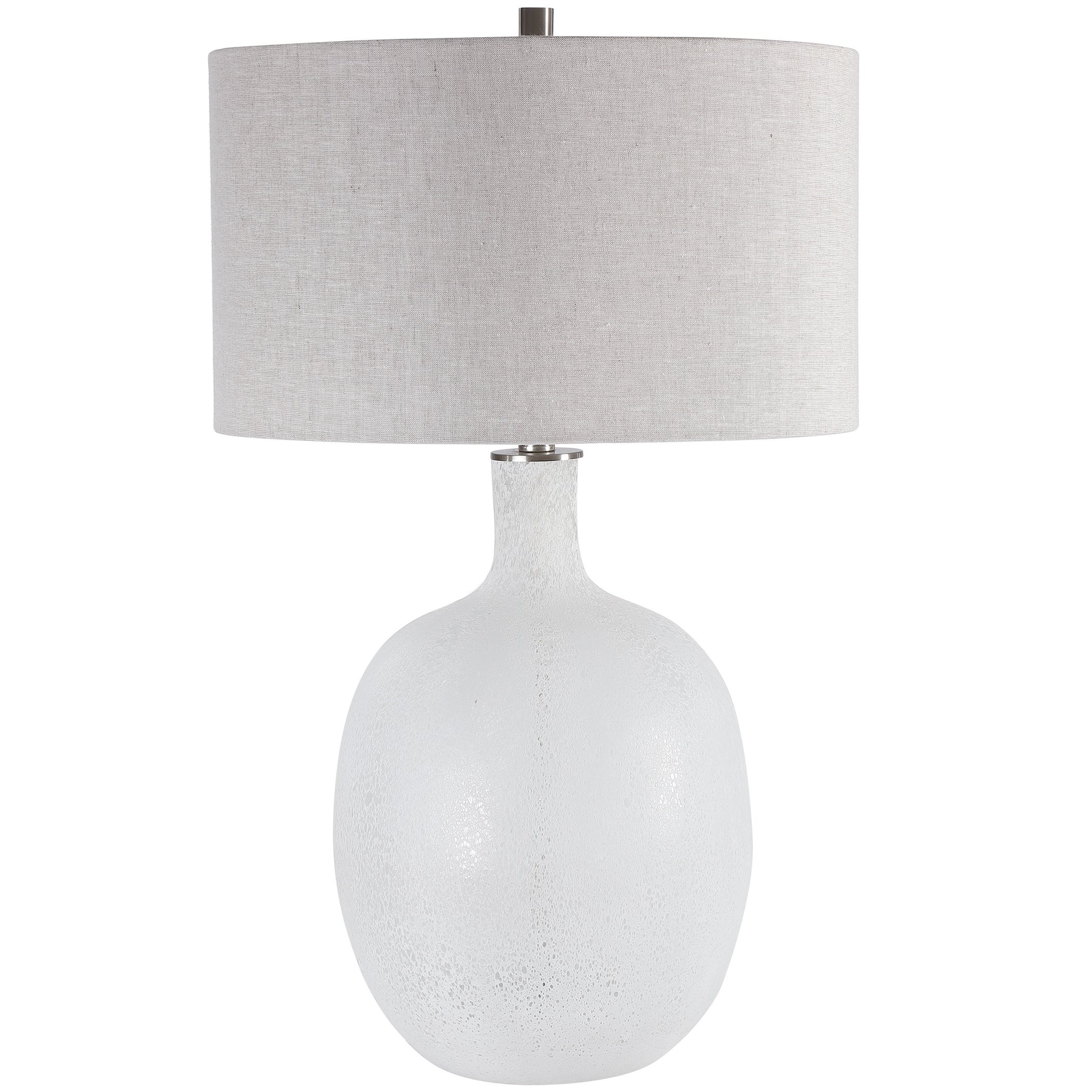 Uttermost Whiteout Mottled Glass Table Lamp - Mycitystee