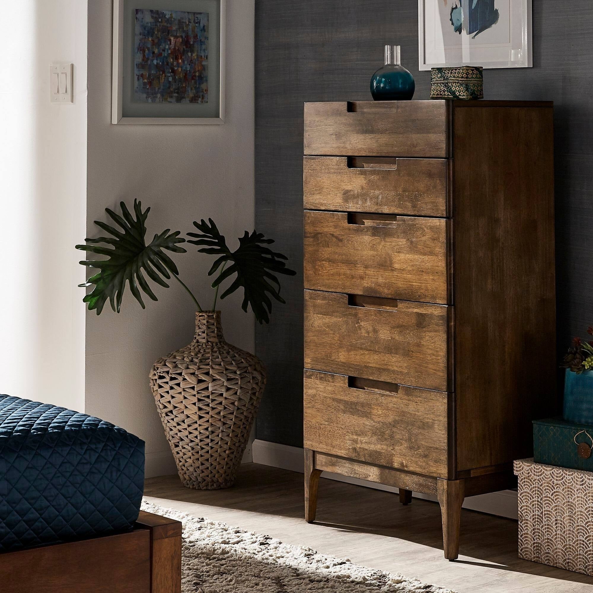 Atlas Persian Walnut 5-Drawer Chest from iNSPIRE Q Classic - - 28964988 - Mycitystee