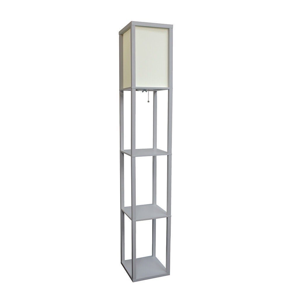 Porch and Den Victorine Floor Lamp Etagere Organizer Storage Shelf - Mycitystee