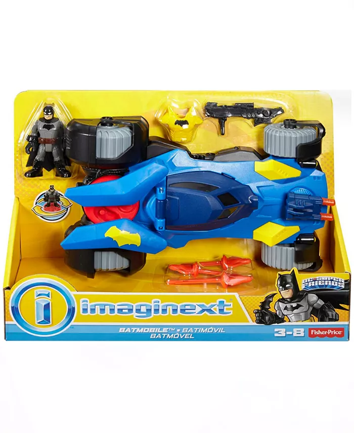Imaginext Crime Fighting DC Super Friends Batman Batmobile Playset - Mycitystee