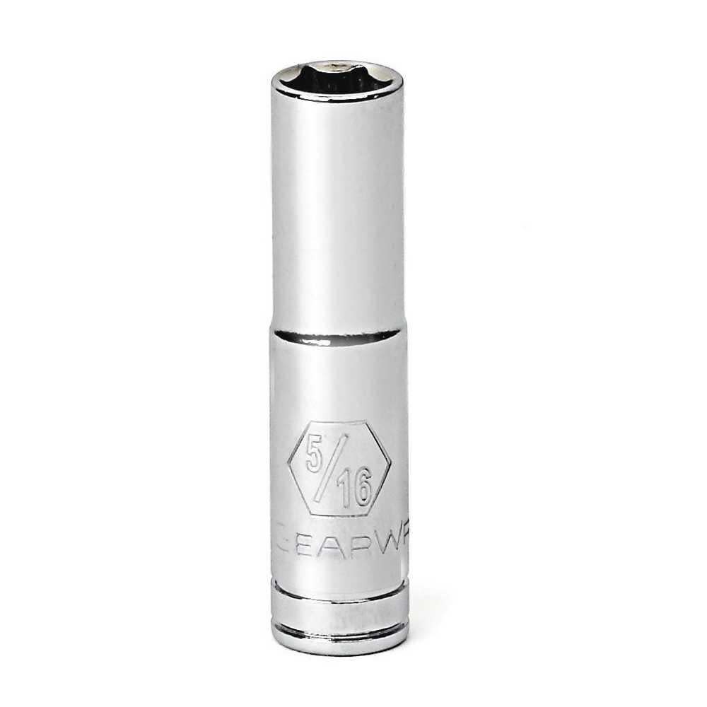 GEARWRENCH 1/4 In. Drive 6 Point Deep SAE Socket 5/16 In. 80119 from GEARWRENCH - Mycitystee