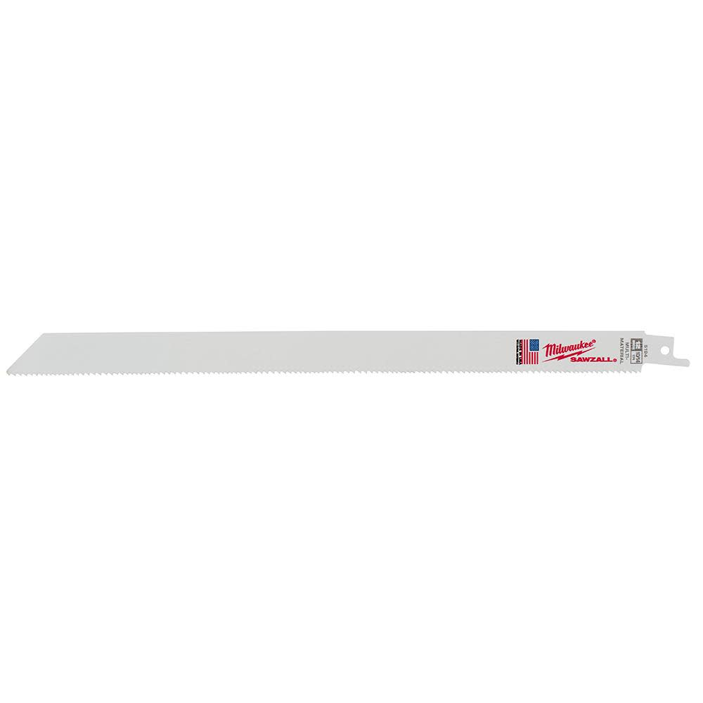 Milwaukee 12 in. 10/14 TPI SAWZALL Blades 5PK 48-00-5194 from Milwaukee - Mycitystee