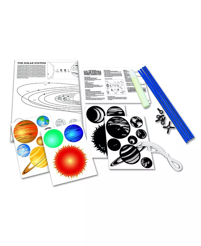 Redbox 4M Kidzlabs Glow In The Dark Solar System Mobile Making Kit - Mycitystee