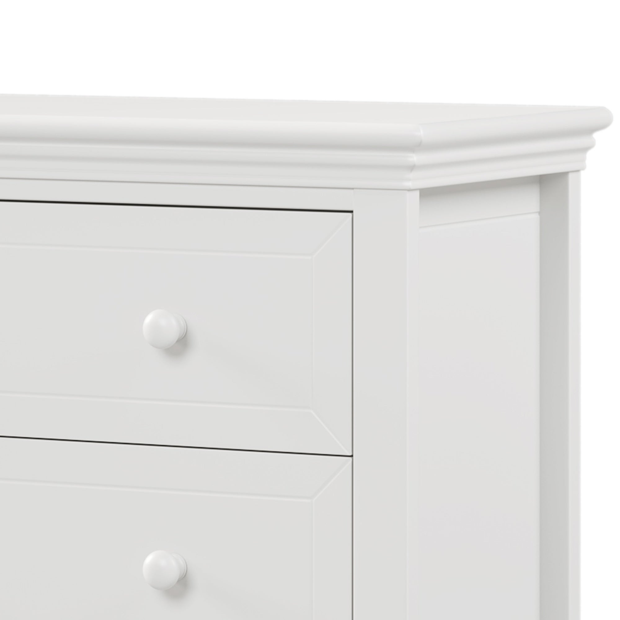 Concise Style White Solid Wood Four-Drawer Chest - - 37218249 - Mycitystee