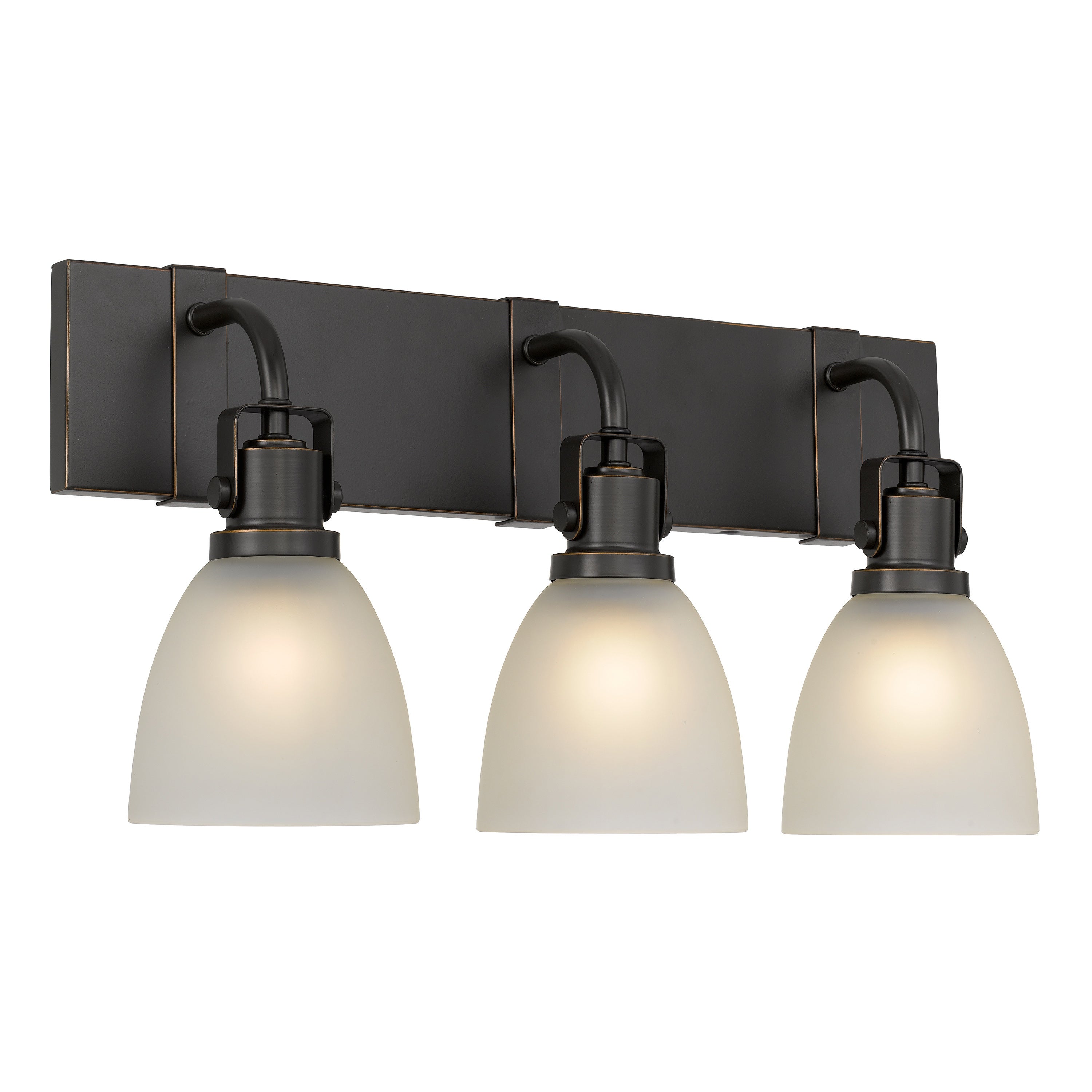 Edison 3-Light Antique Bronze Finish Vanity Light 6.5
