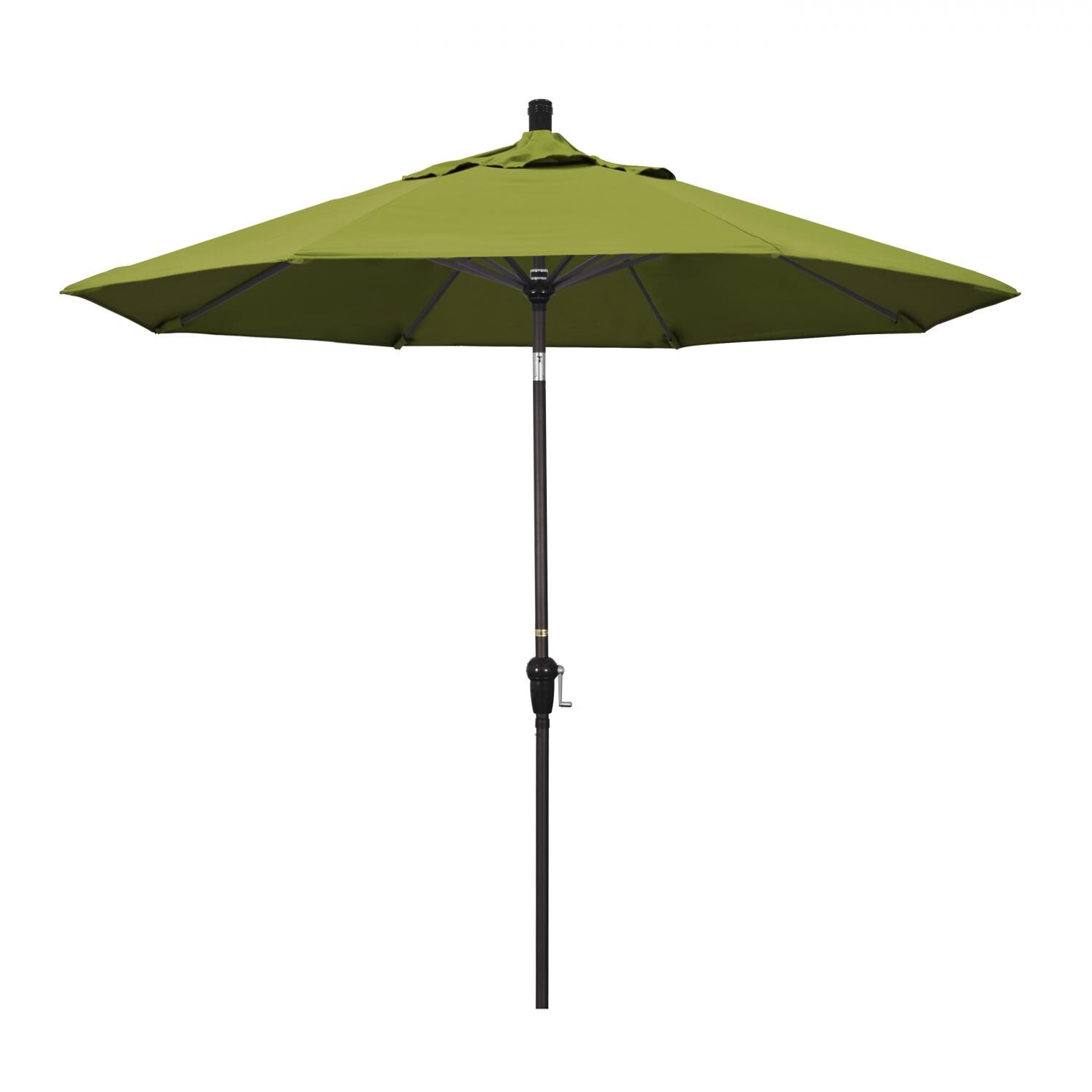 California Umbrella 9 Ft. Octagonal Aluminum Auto Tilt Patio Umbrella W/ Crank Lift and Aluminum Ribs - Mycitystee