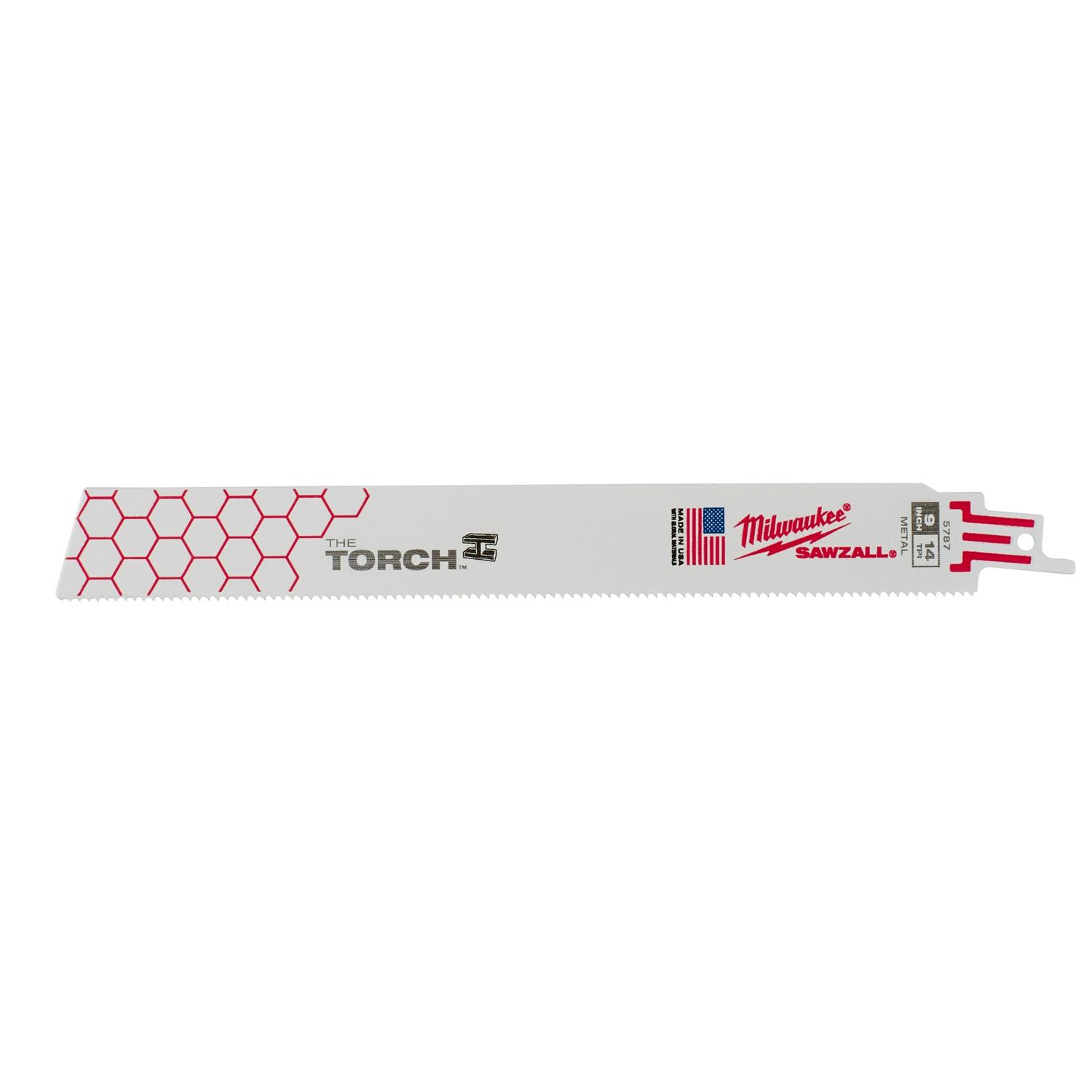 Milwaukee The Torch 9 in. Angle Iron Demo Reciprocating Saw Blade 14 TPI 1 pk - Mycitystee