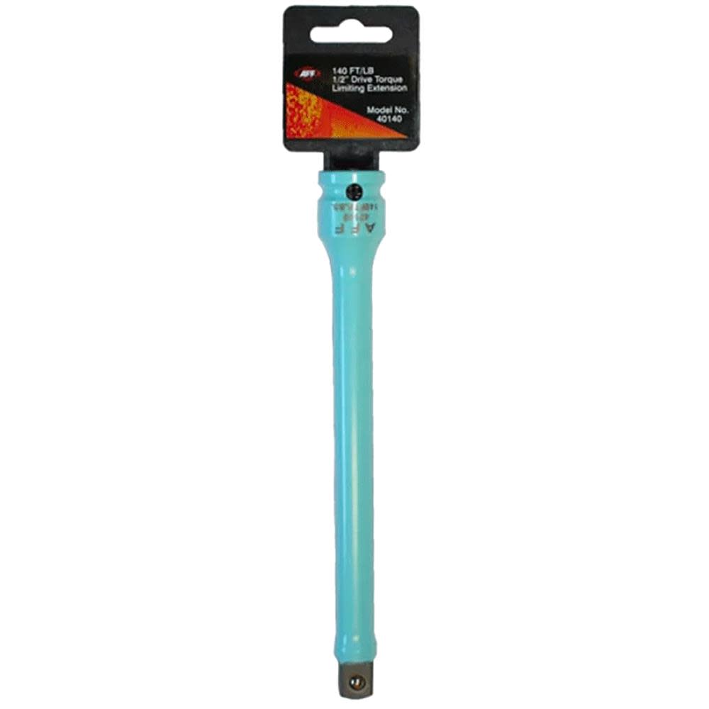 American Forge and Foundry Torque Limiting Extension， 1/2 In. Drive， 140 Ft./Lb.， Spring Steel， Light Blue - Mycitystee