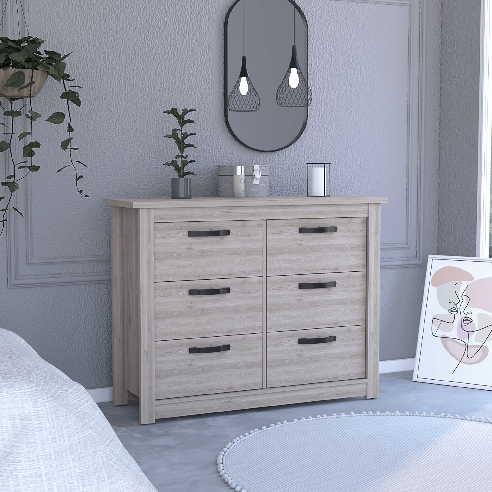Boahaus Pearl Dresser (Light Gray) - - 36266526 - Mycitystee