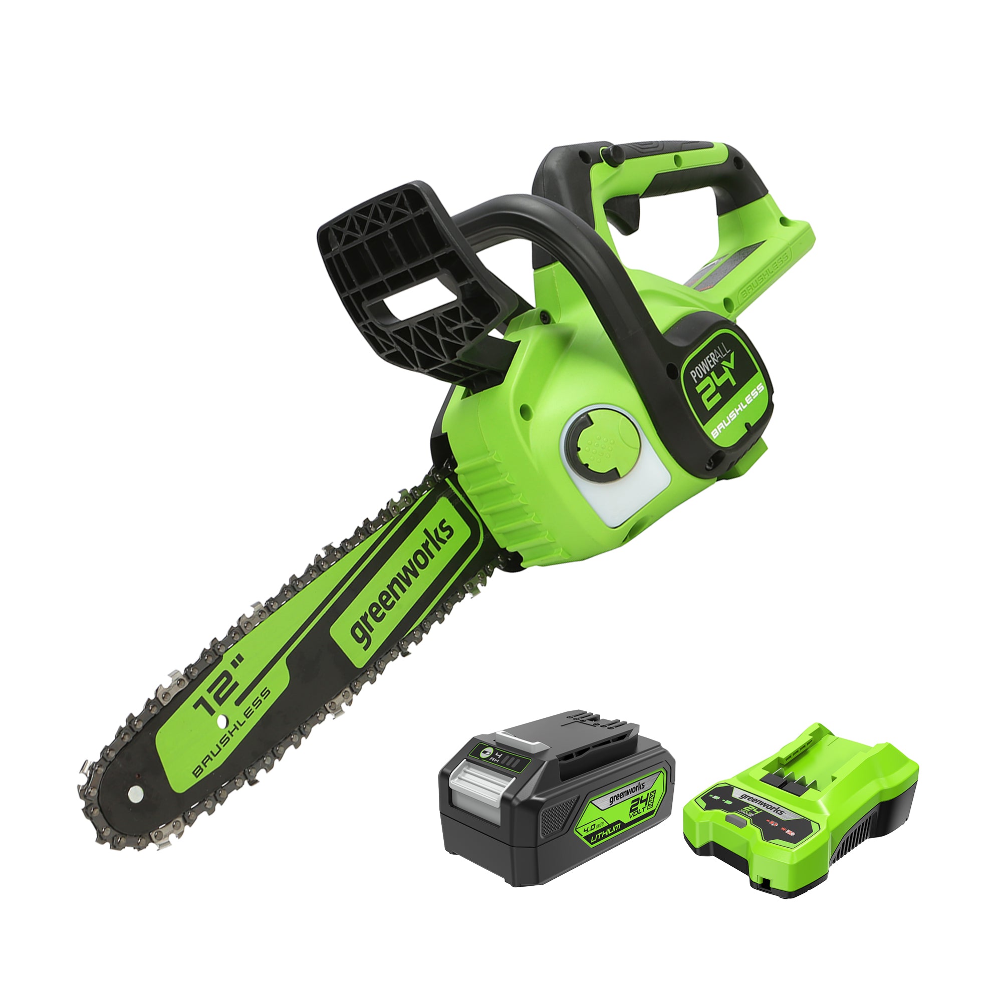 24V 12-Inch Brushless Chainsaw | Greenworks Tools - Mycitystee