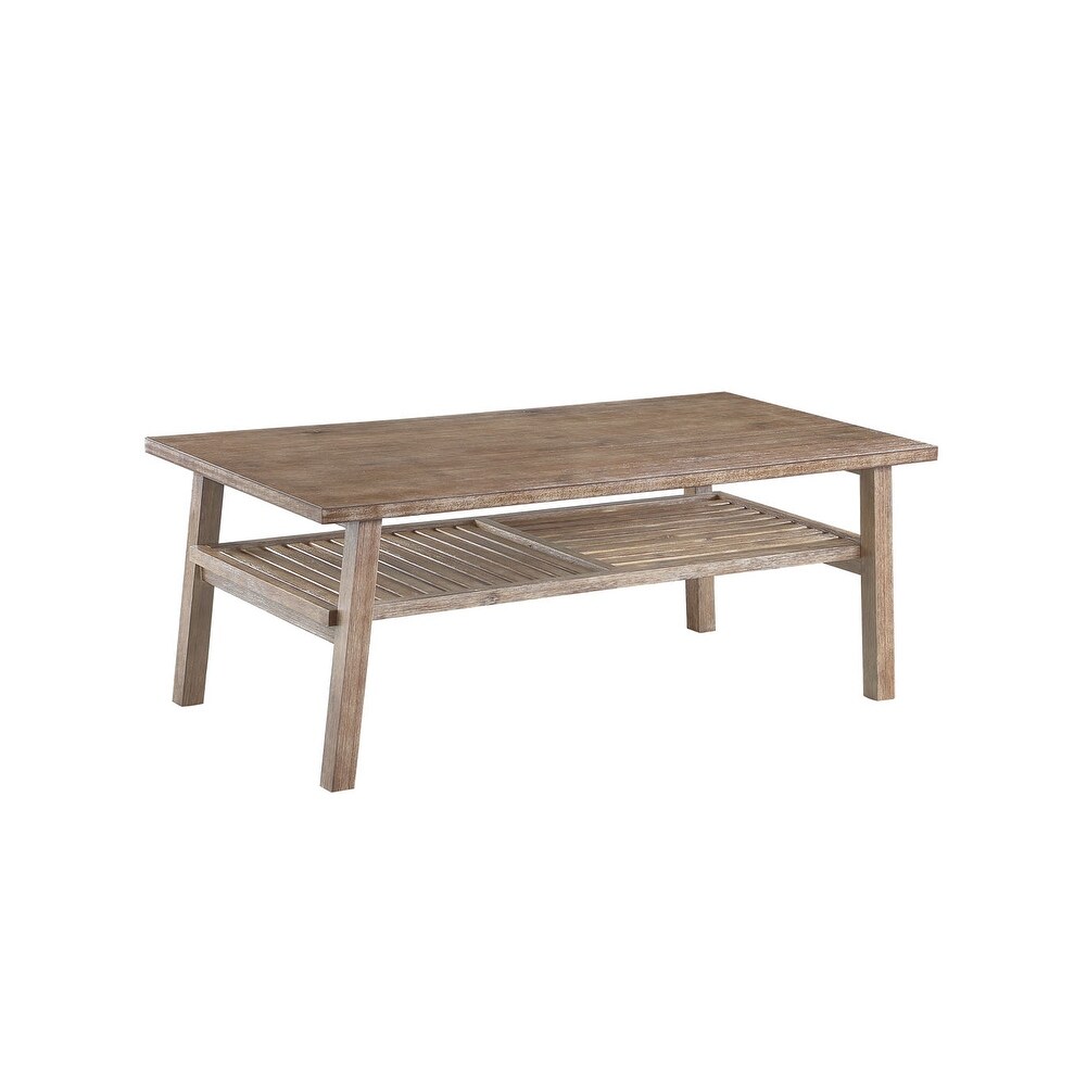 Brown Wood Coffee Table Boraam Sonoma Collection - Mycitystee