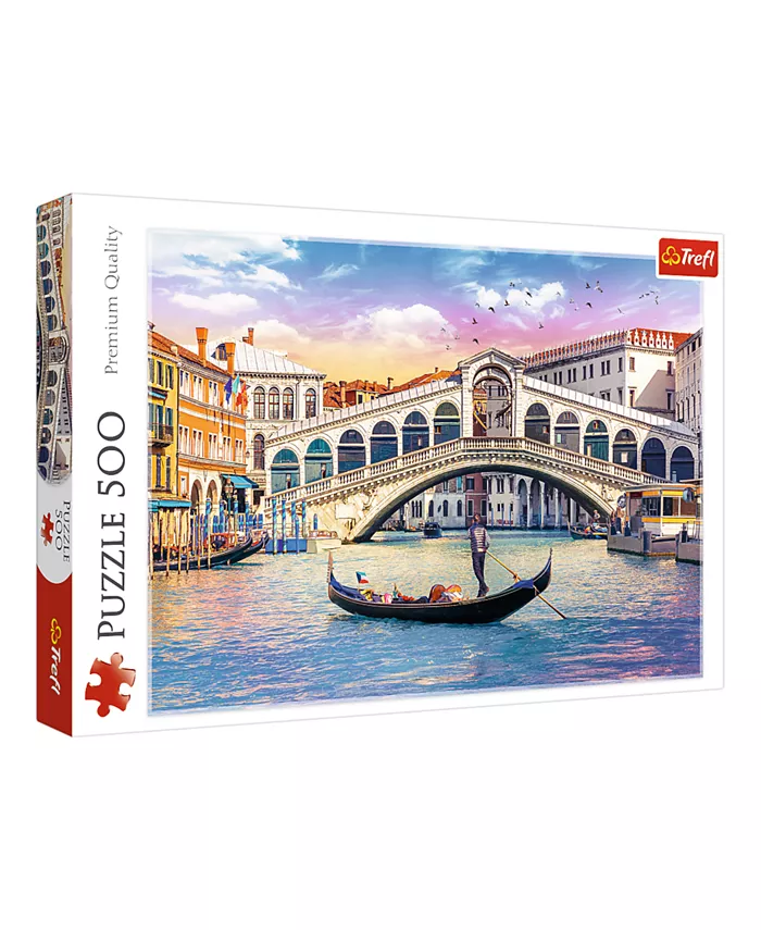Trefl Red 500 Piece Puzzle - Rialto Bridge， Venice - Mycitystee