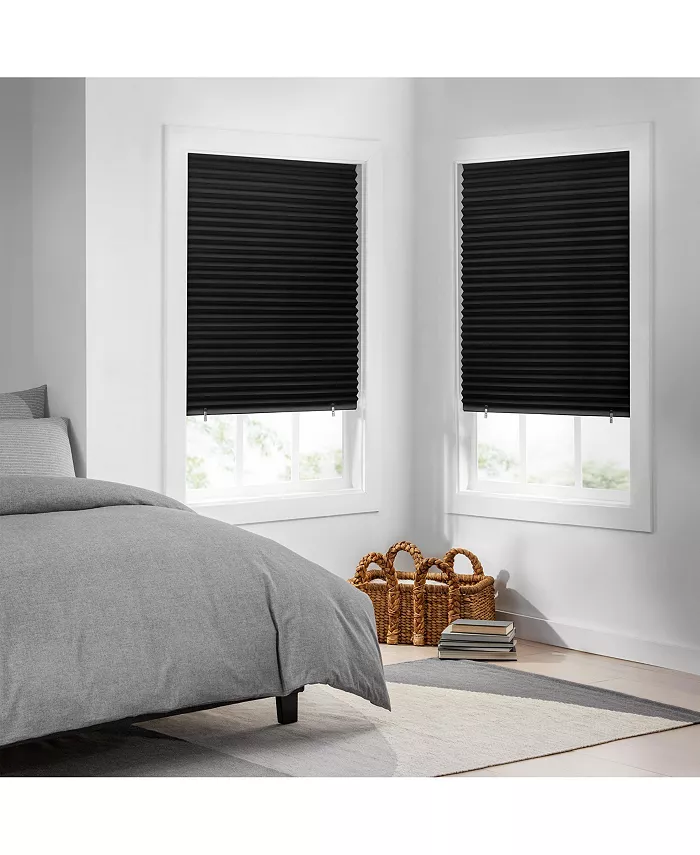 Eclipse Blackout Paper Pleated Cut-to-Width Shade Set of 4， 36