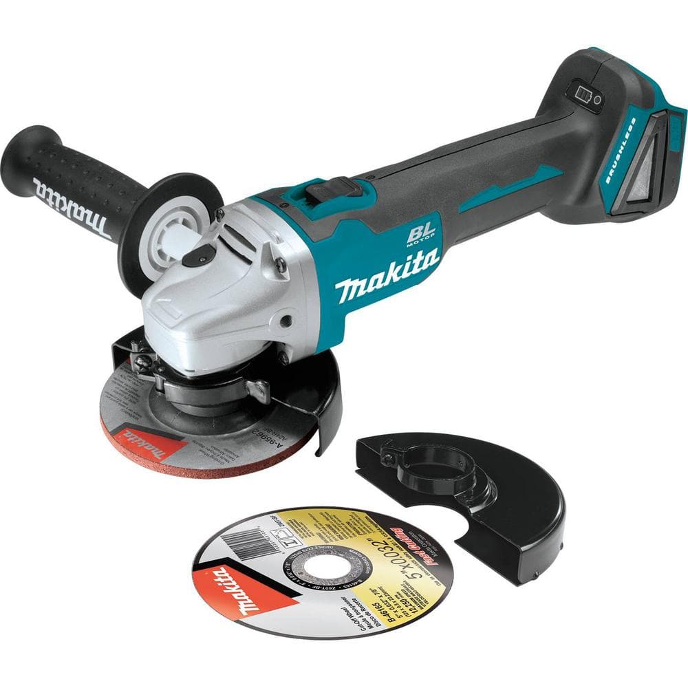 Makita 18V LXT Lithium-Ion Brushless Cordless 4-1/2 in./5 in. Cut-Off/Angle Grinder (Tool-Only) XAG04Z - Mycitystee