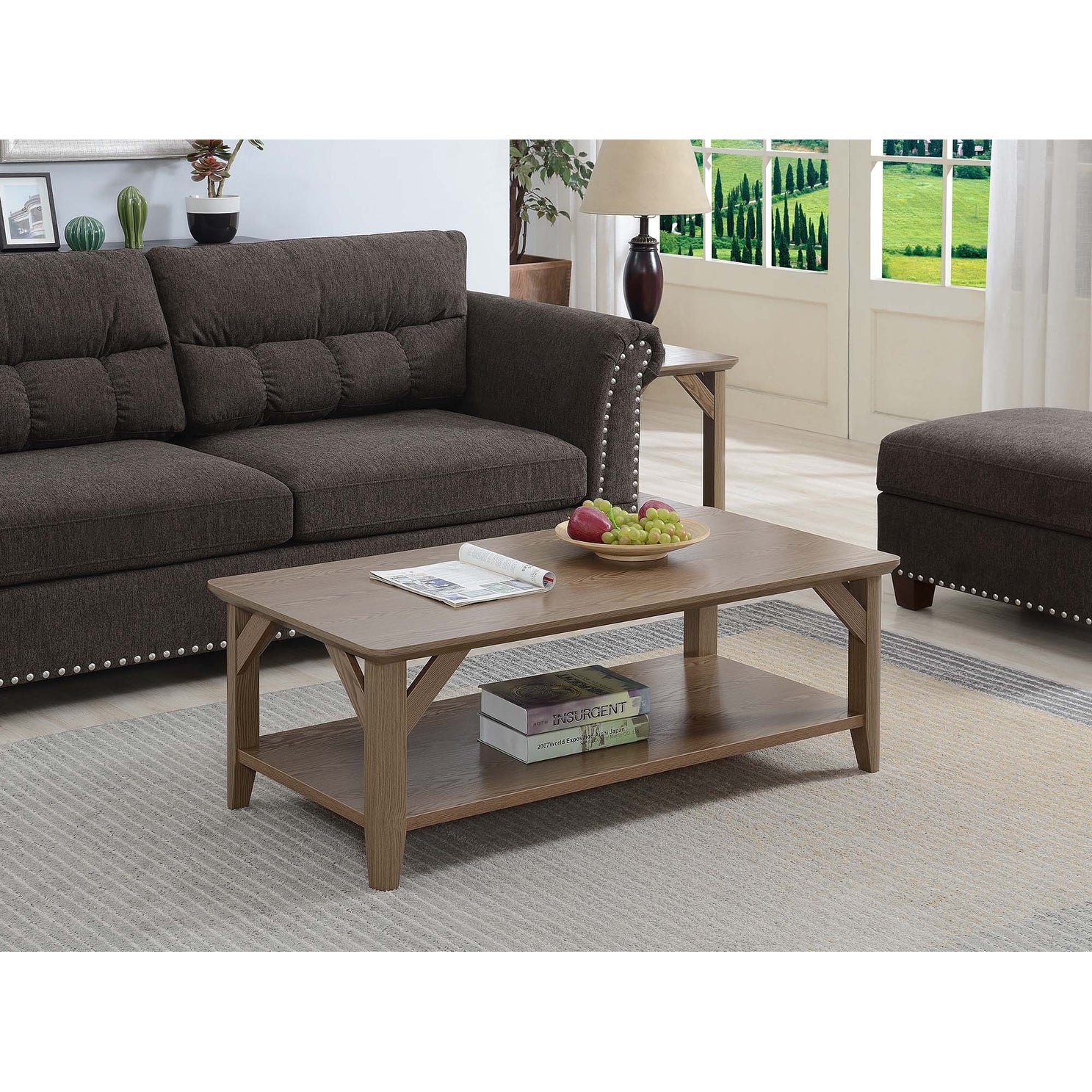 The Gray Barn West Coffee Table with Shelf - Mycitystee