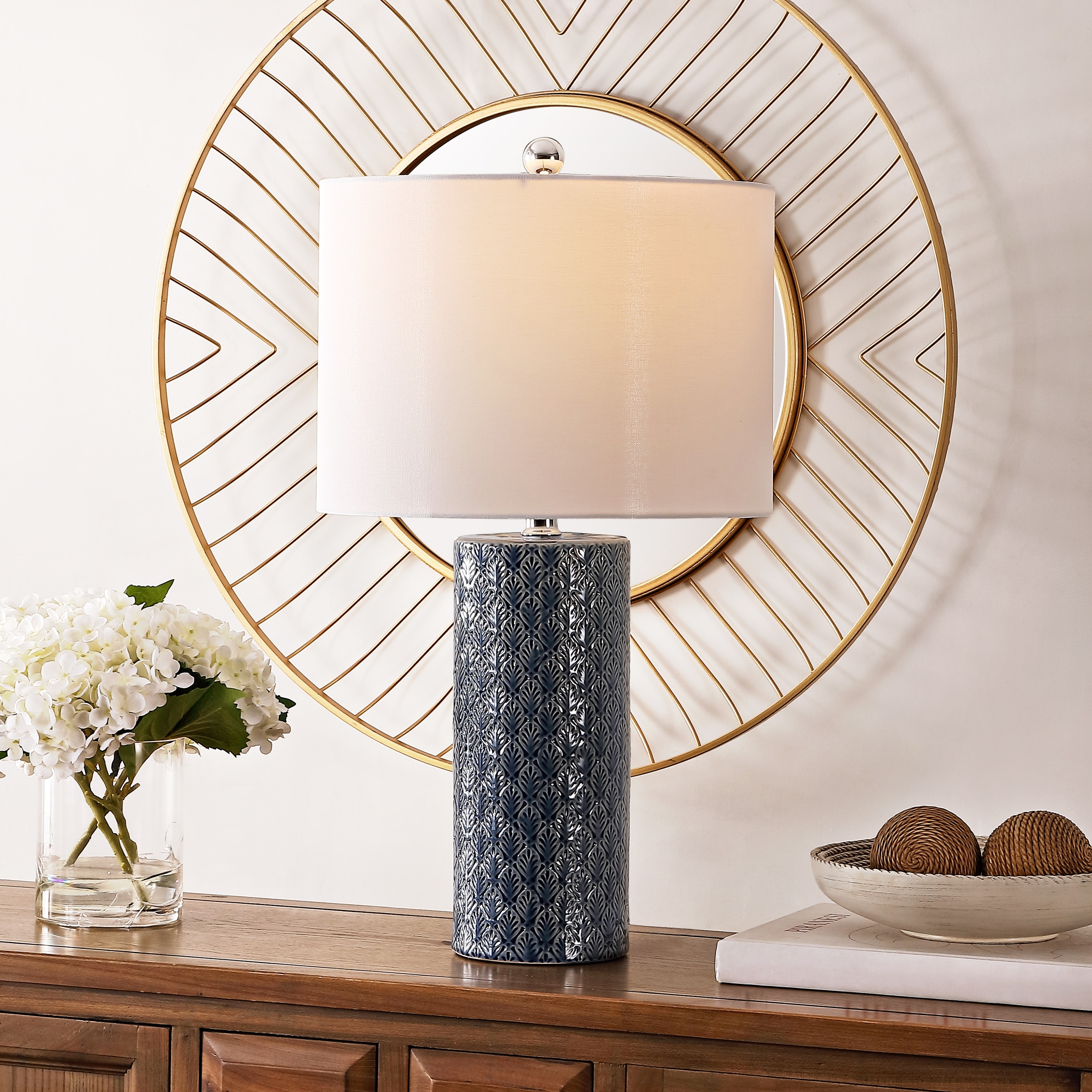 SAFAVIEH Lighting 24.5-inch Walden Ceramic Table Lamp - 14