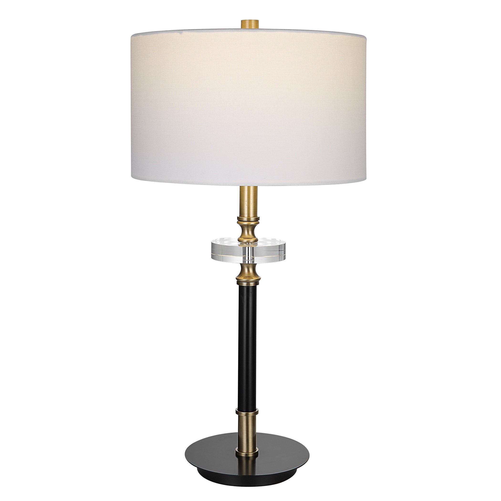 Uttermost Maud Aged Black Table Lamp - 31.5