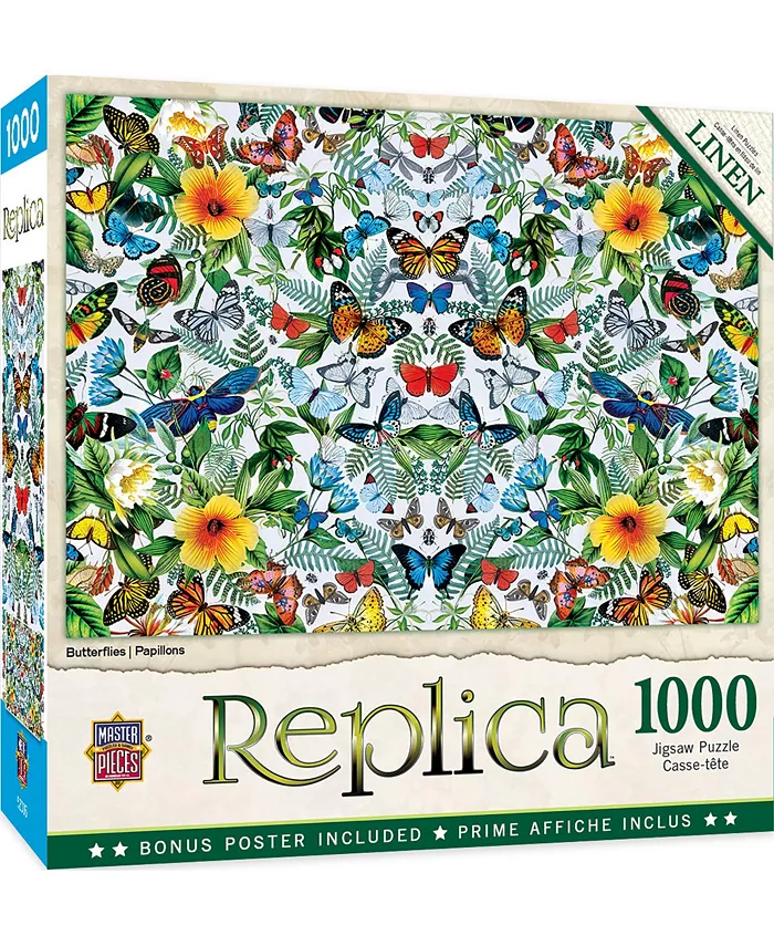 MasterPieces Puzzles Replica - Butterflies 1000 Piece Adult Jigsaw Puzzle - Mycitystee