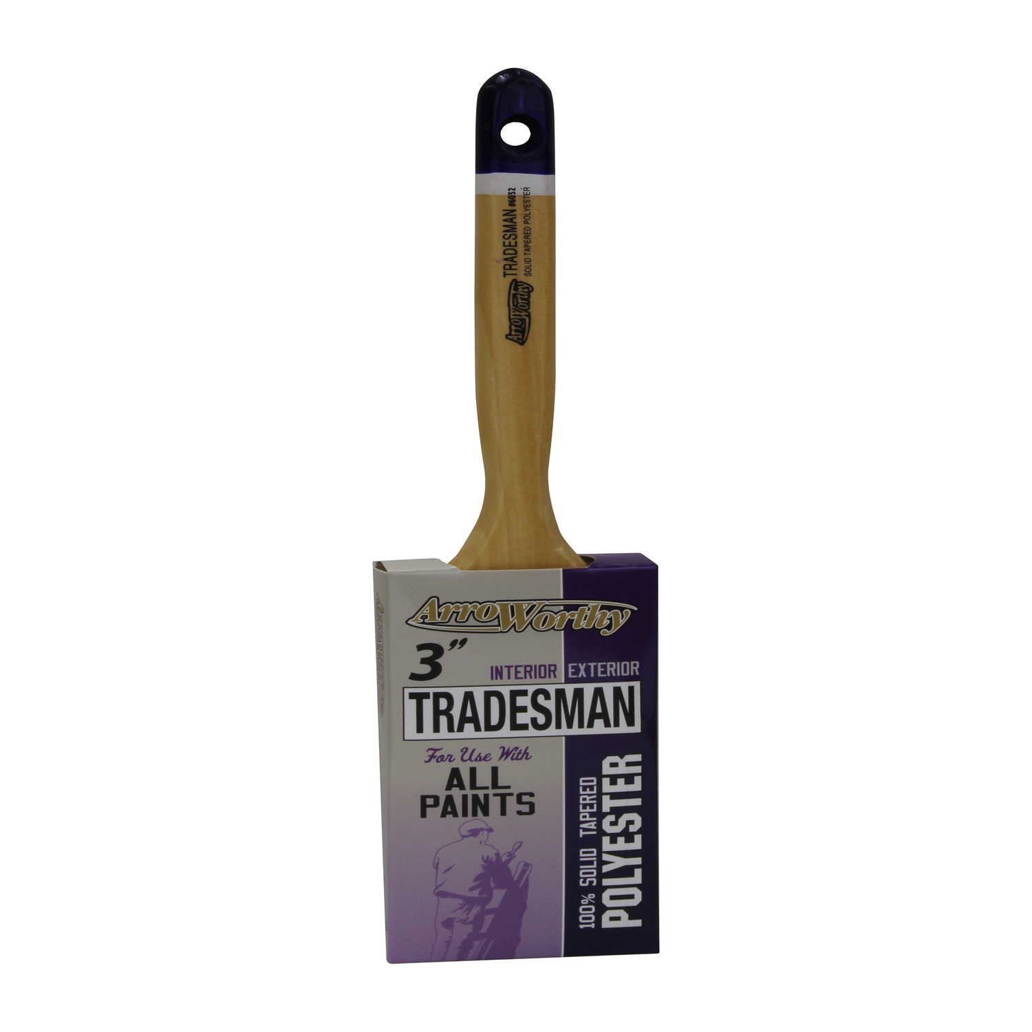 Arroworthy Tradesman 3 in. Flat Paint Brush - Mycitystee