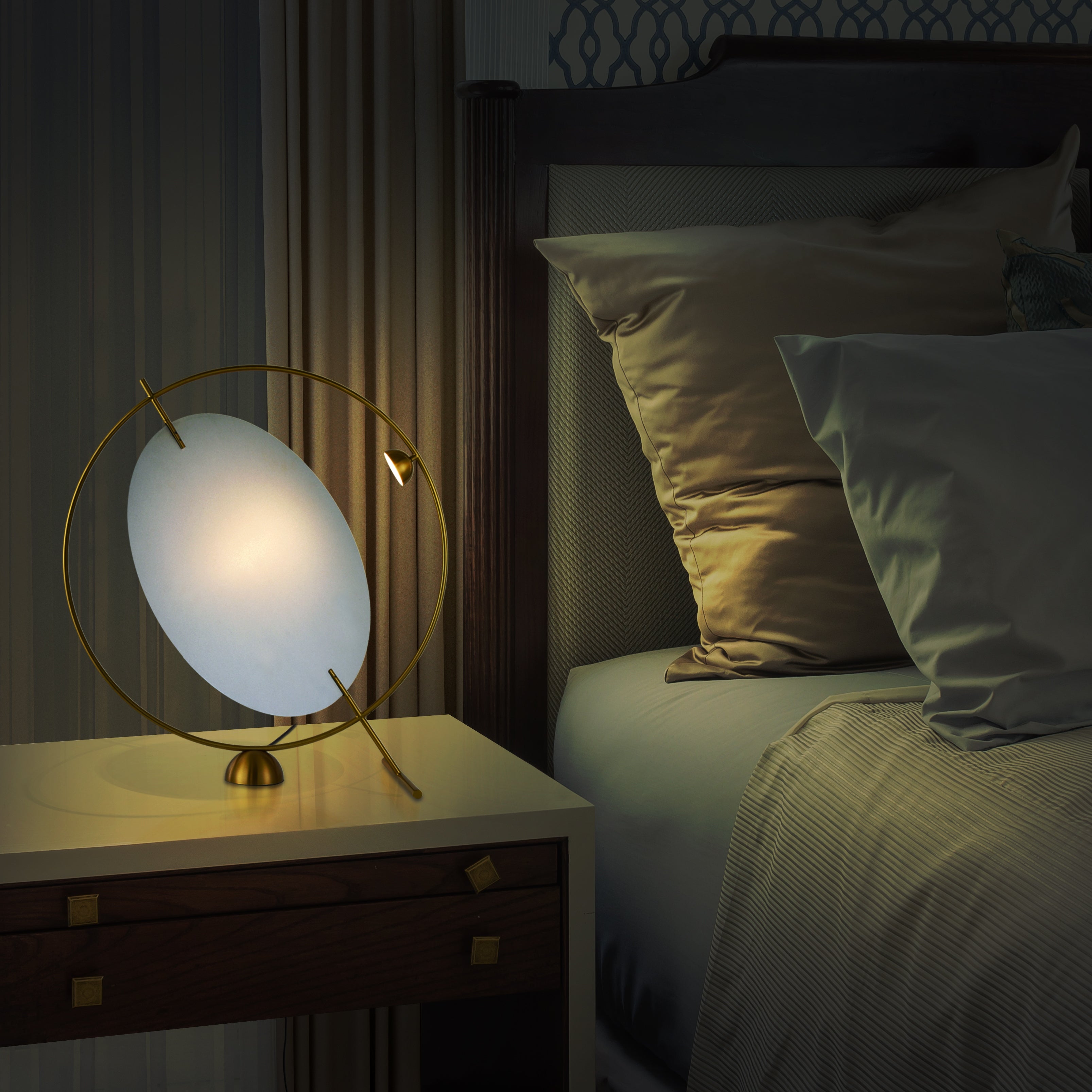 VONN Lighting Como VAT6241AB 20-inch ETL Certified Integrated LED Table Lamp - 19