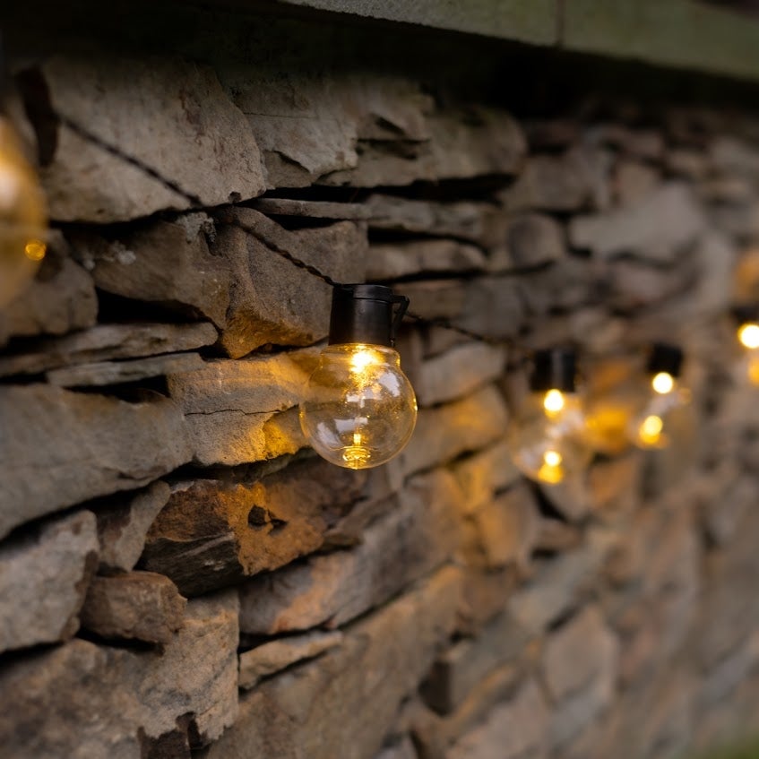 SOCIALITE Solar Powered LED Patio Bulb String Lights - Mycitystee