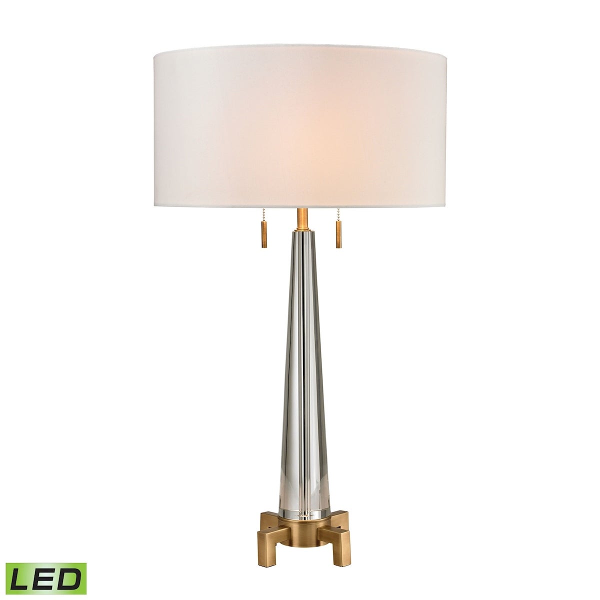Bedford Solid Crystal 2-Light Table Lamp - Mycitystee