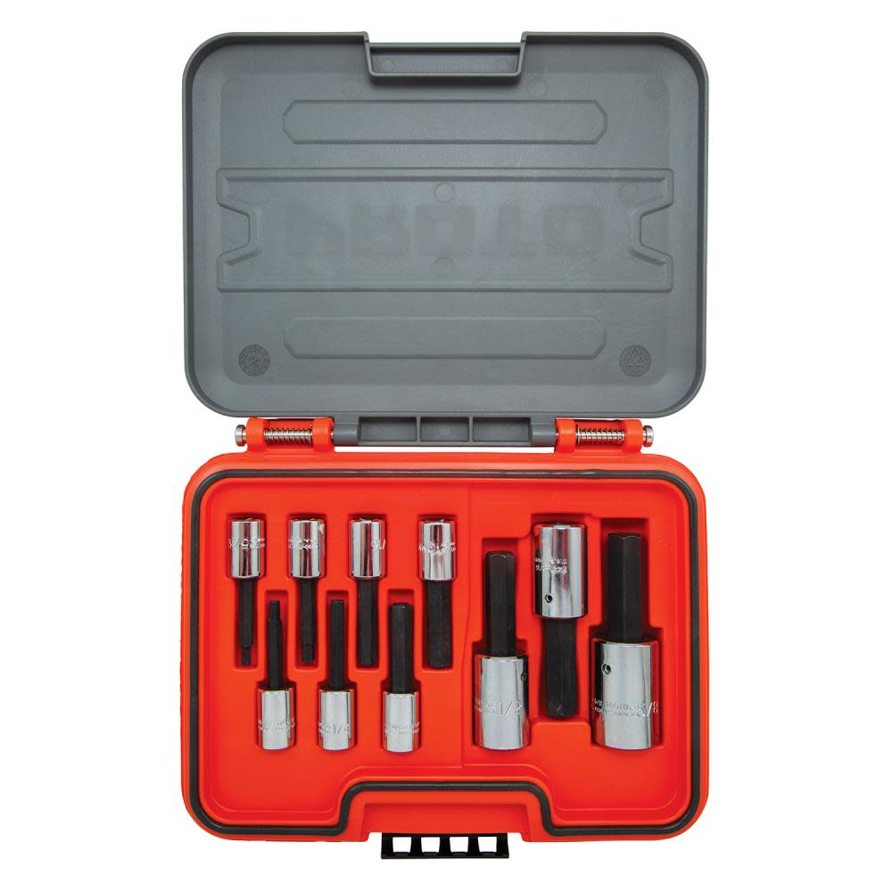 Proto Socket Set 3/8 and 1/2 DR 10pc SAE HEX - Mycitystee