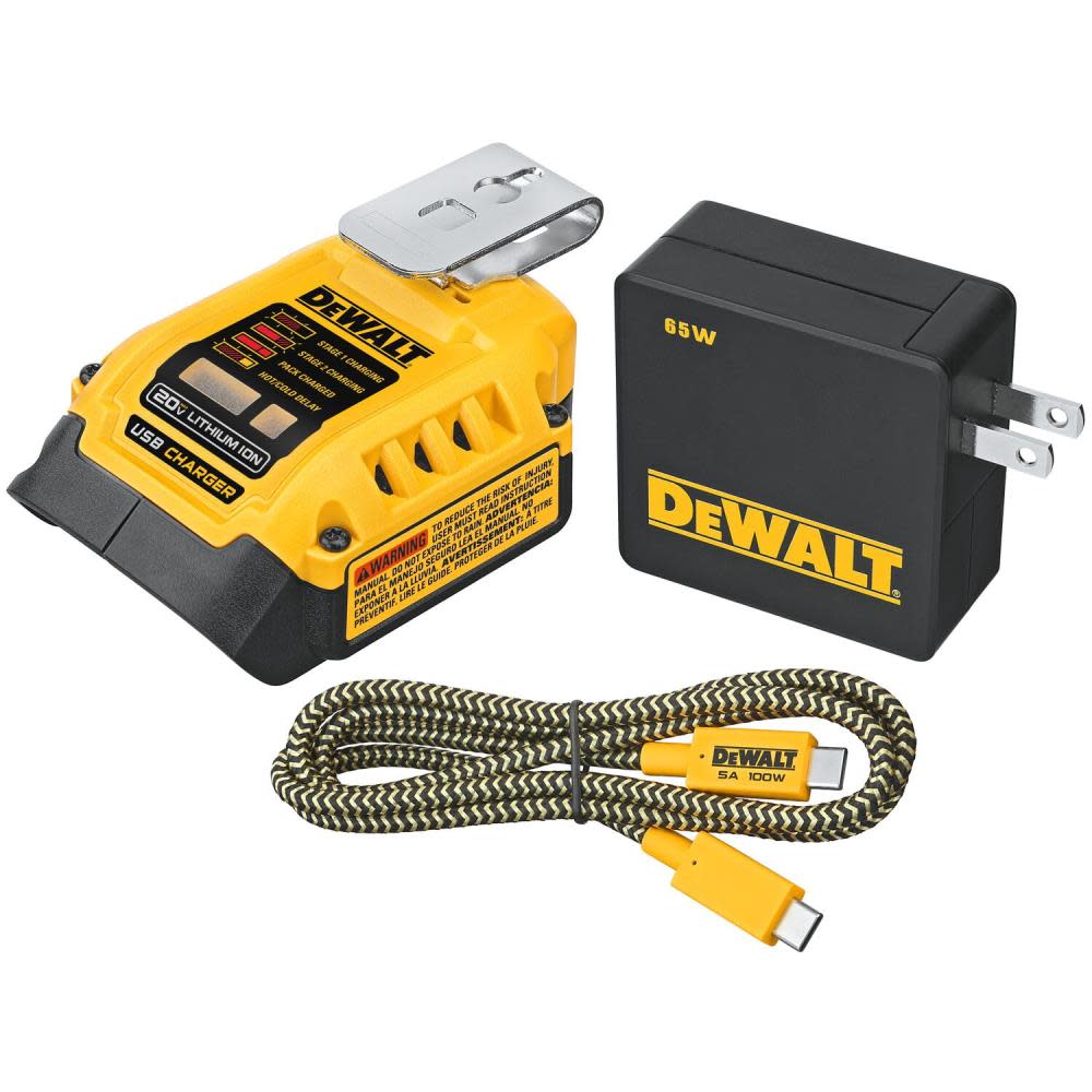 DEWALT 20V USB-C Charging Kit DCB094K from DEWALT - Mycitystee