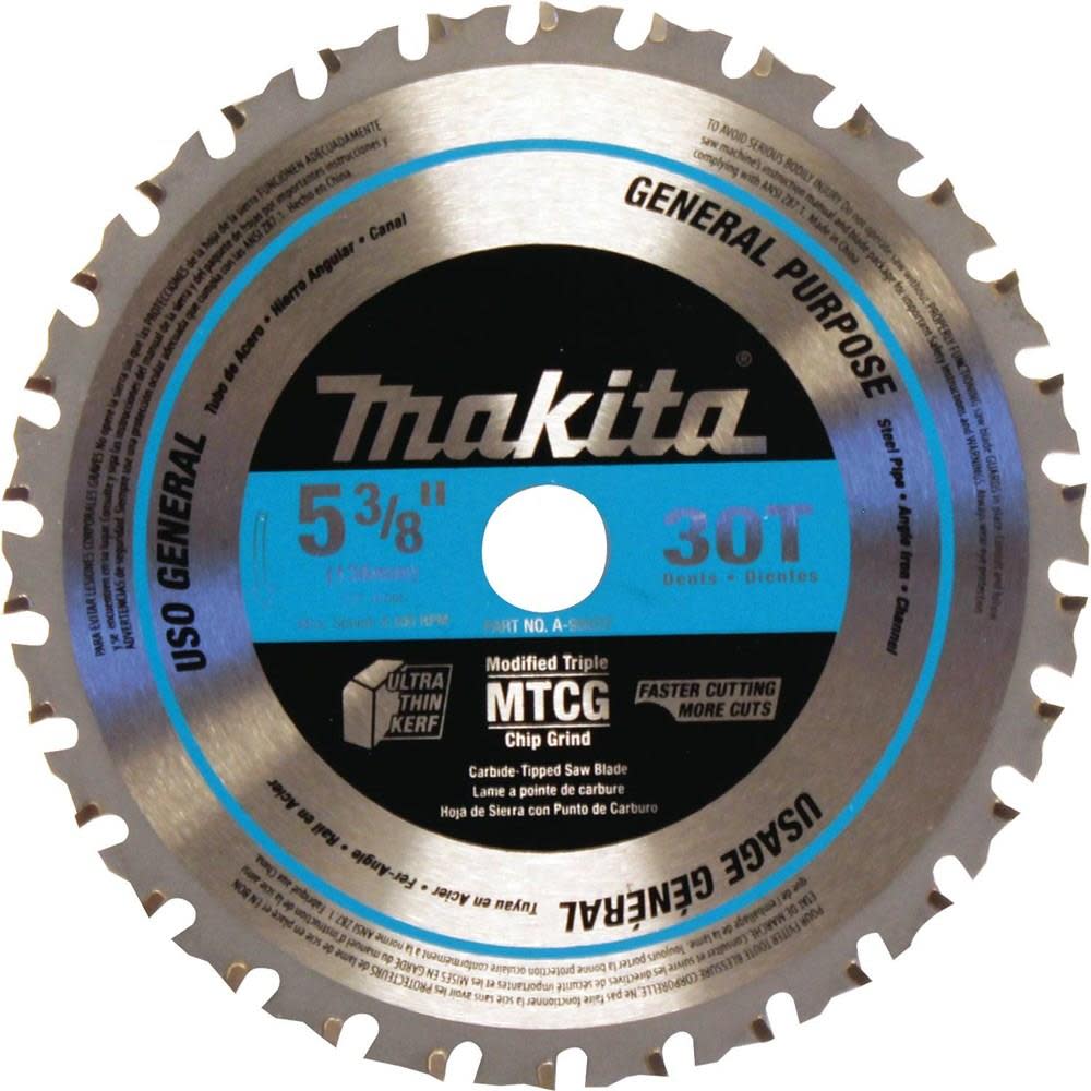 Makita 5-3/8 in. 30T Carbide-Tipped Saw Blade Metal/General Purpose A-95037 from Makita - Mycitystee
