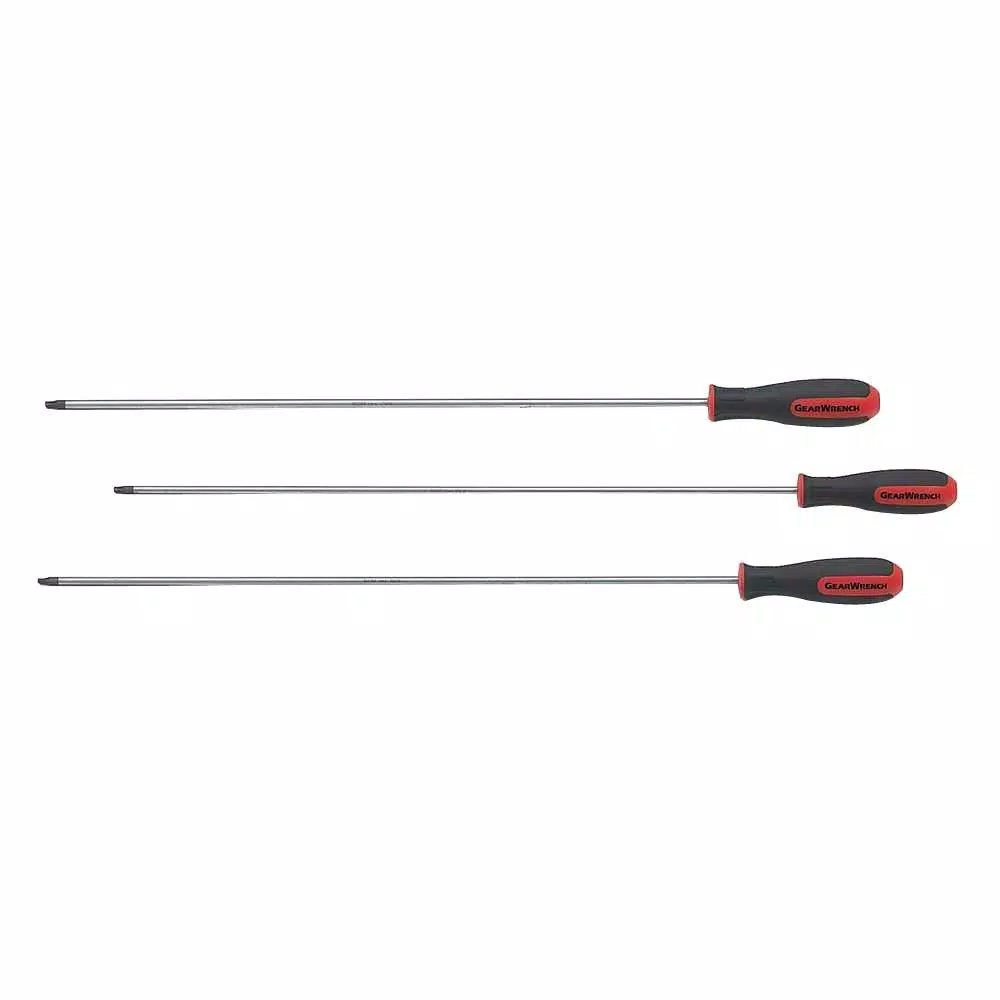 GEARWRENCH Long Torx Dual Material Screwdriver Set (3-Piece) and#8211; XDC Depot - Mycitystee