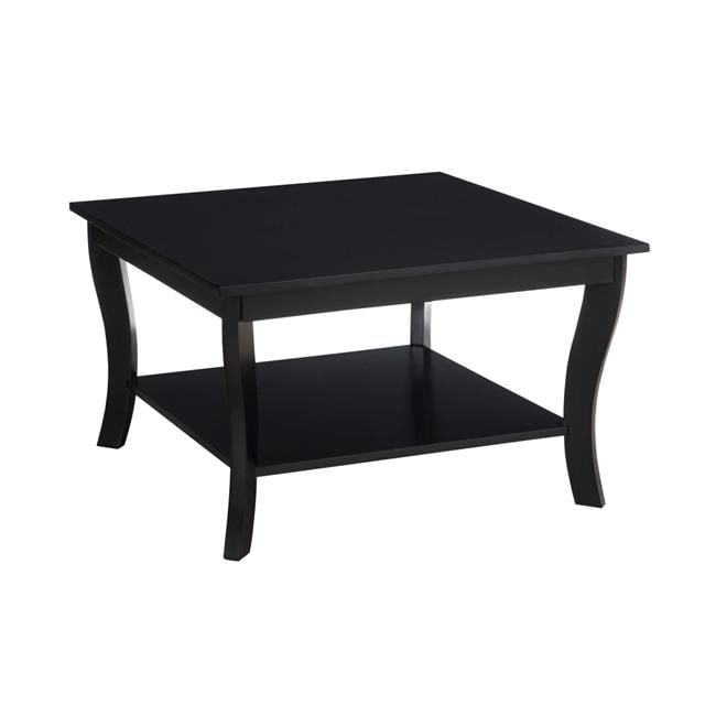 American Heritage Square Coffee Table， Black - Mycitystee
