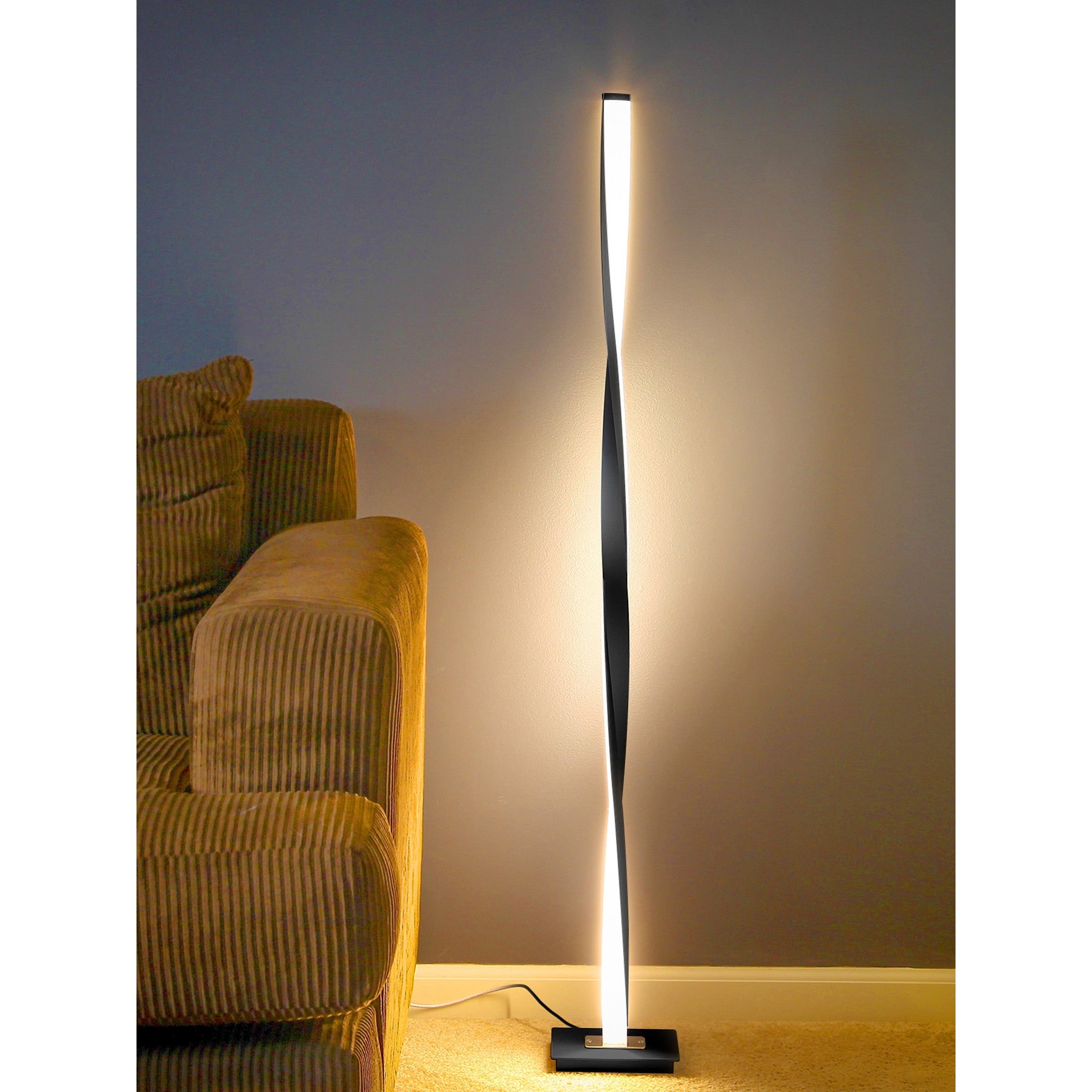 Brightech Helix LED Floor Lamp - Black. - Mycitystee