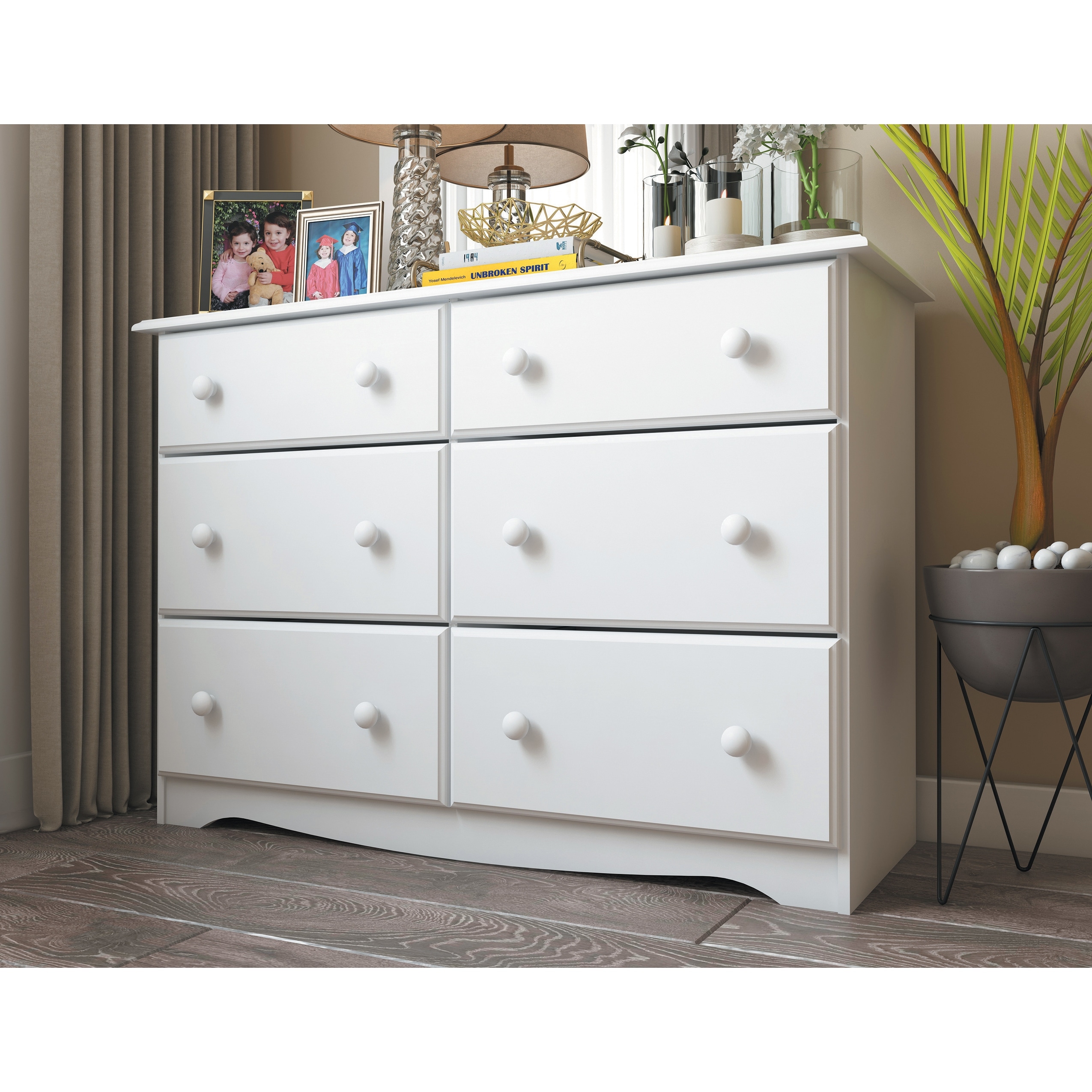 Palace Imports 100% Solid Wood 6-Drawer Dresser with Optional Mirror - - 9658521 - Mycitystee