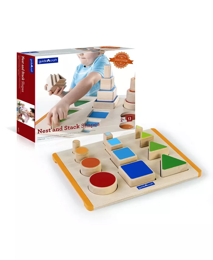 Guidecraft， Inc Guidecraft Nest and Stack Shapes - Mycitystee