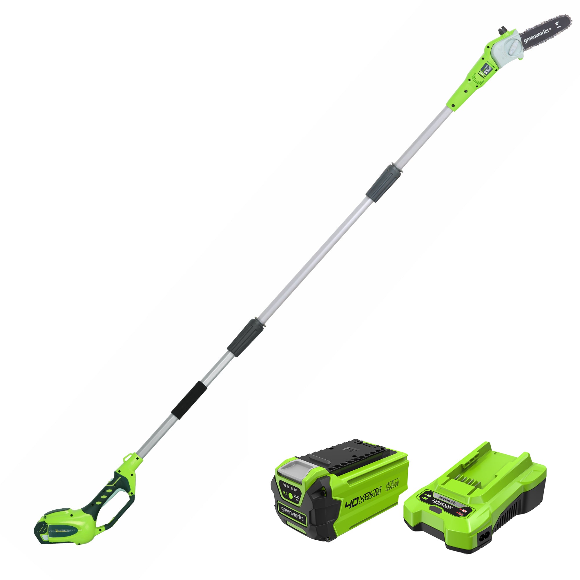40V 8-Inch Pole Saw， Battery，  Charger | Greenworks Tools - Mycitystee