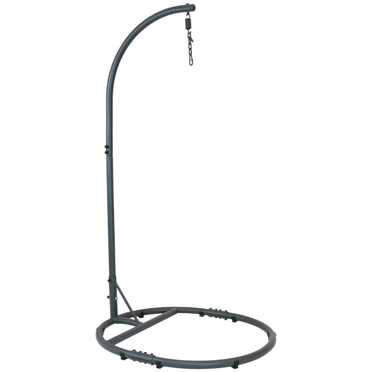 Ultimate Patio 76-Inch Steel Egg Chair Stand w/ Extra Wide Round Base - Mycitystee